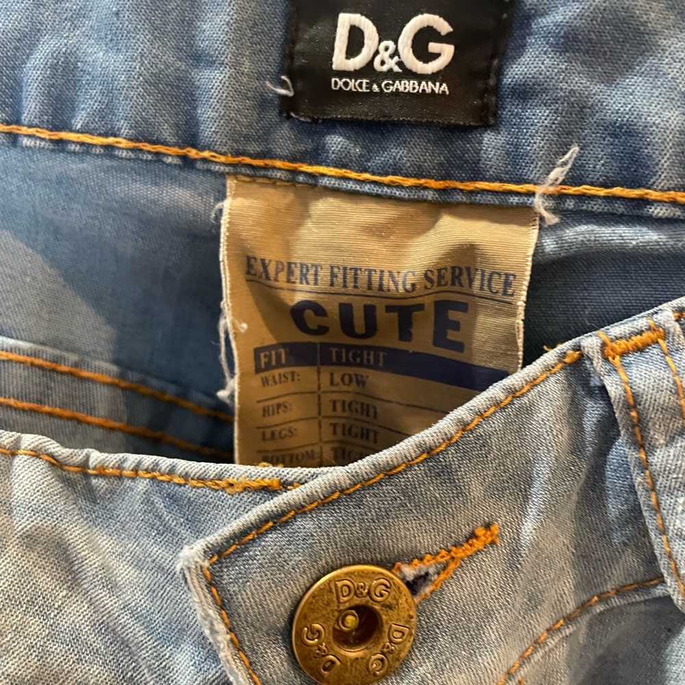 Dolce & Gabbana vintage low rise tight jeans